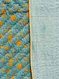 Utsa Block Printed Cotton Quilt - Pinklay