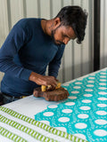 Amaltas Block Printed Cotton Quilt - Pinklay