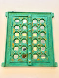 Macha Mint Carved Shekhawati Jharokha Wall Decor | Pinklay