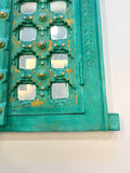 Macha Mint Carved Shekhawati Jharokha Wall Decor | Pinklay