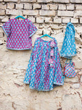 Naaz Cotton Silk Lehanga Set of 4 - Pinklay