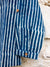 Indigo Stripes Shirt Kurta with Roll Up Sleeves (Short Kurta) - Pinklay