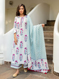 Nazm Block Printed Dupatta - Pinklay