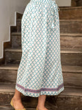 Falak Block Printed Palazzo Pants - Pinklay
