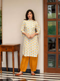 Anvi Block Printed Cotton Long Kurta