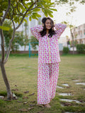 Pink Giraffe Soft Cotton Pyjama Set