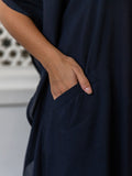 North Star Black Rayon Shirt Dress With Pants | Pinklay