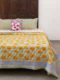 Samriddhi Block Printed Cotton Quilt | Pinklay