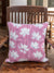 Mystical Lotus Block Printed Cotton Cushion Cover - 16 Inch