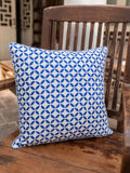 Amrita Block Printed Cotton Cushion Cover - 16 Inch