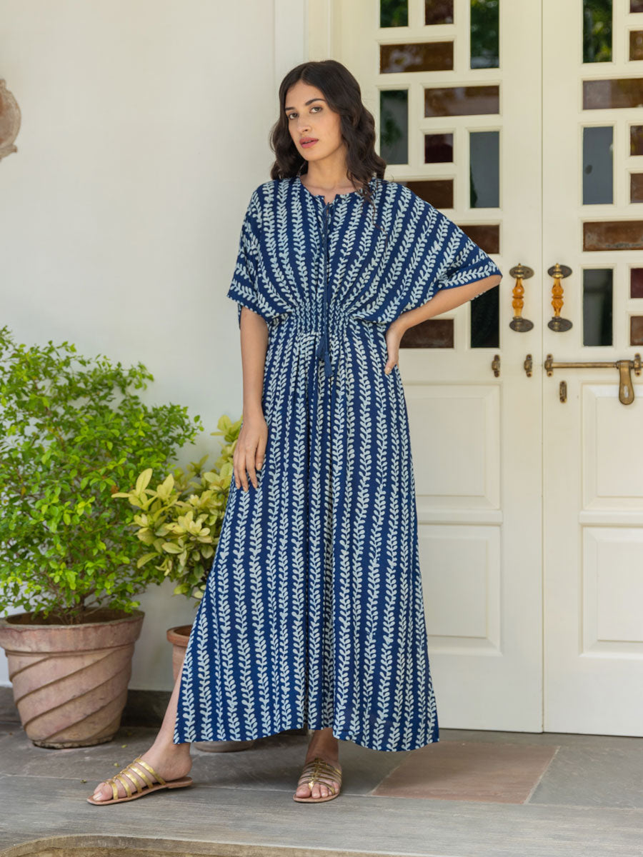 Kiara Women Hand Print Modal Silk Kaftan Maxi Dress – Pinklay Kiara Women Hand Print Modal Silk Kaftan Maxi Dress – Pinklay