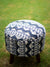 Indigo Love Solid Wood Ottoman