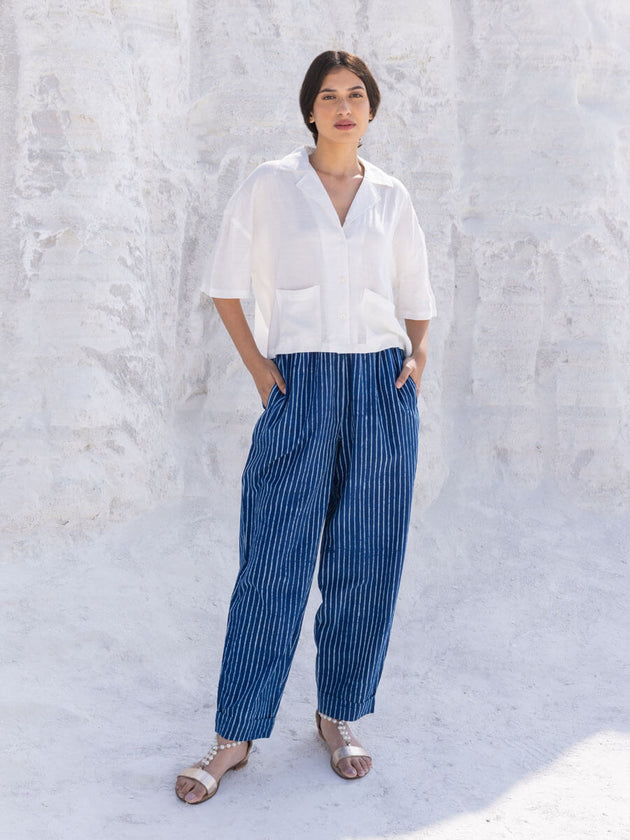 Set of 2 - Neptune Crop Top and Pants - Pinklay