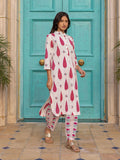 Pink Cypress Hand Block Print Cotton Kurta