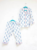 Lighthouse Magic Organic Cotton Top & Pyjama Set - Pinklay