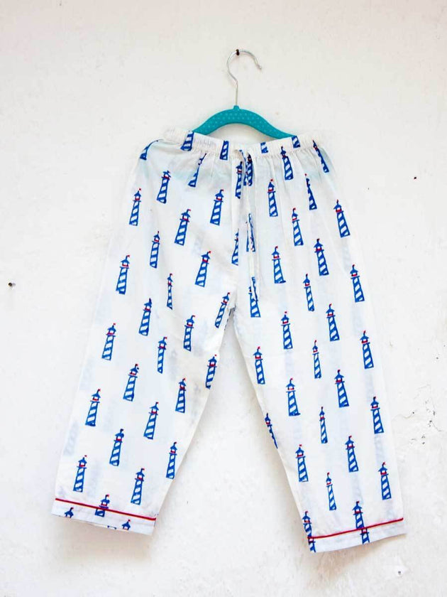 Lighthouse Magic Organic Cotton Top & Pyjama Set - Pinklay