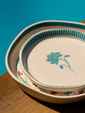 Set of 2 - Lotus Bed Ceramic Platters - Pinklay