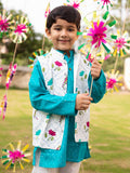 Samar Kurta Pajama Jacket Set of 3 - Pinklay