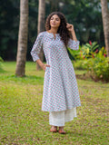 Mahika Cotton Long Kurta - Pinklay