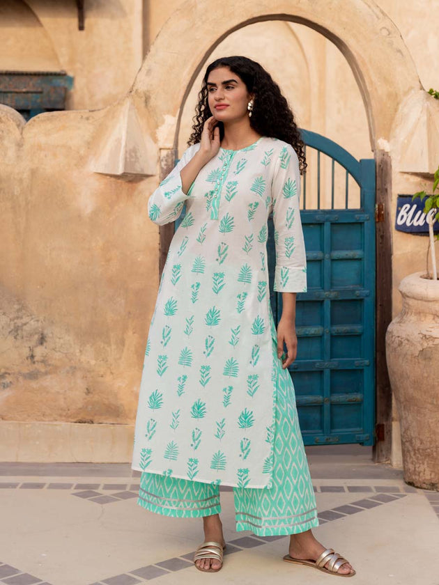 Set of 3 - Mohey Cotton Kurta Set | Pinklay
