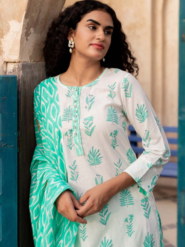 Set of 3 - Mohey Cotton Kurta Set | Pinklay