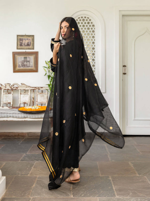 Nisha Embellished Dupatta - Pinklay