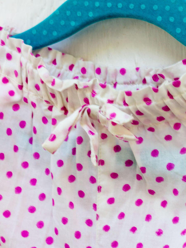 Pink Polka Organic Cotton Comfort Pants - Pinklay