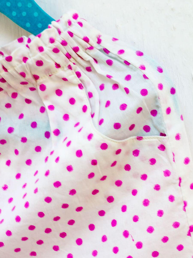 Pink Polka Organic Cotton Comfort Pants - Pinklay