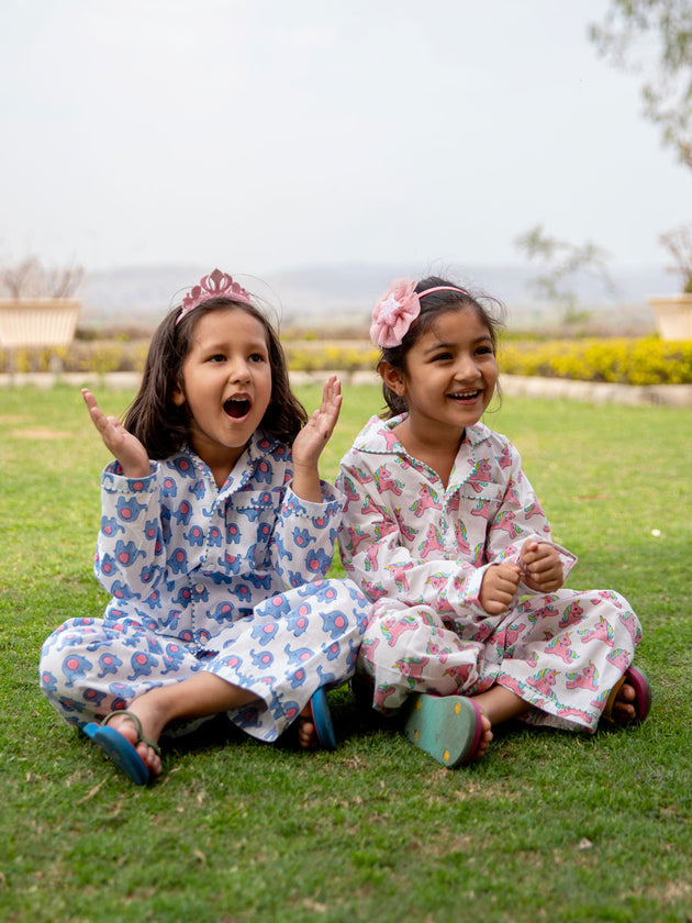 Appu Organic Cotton Top & Pyjama Set - Pinklay