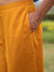 Solid Yellow Cotton Slub Lantern Pants - Pinklay