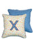 Letter X Cotton Cushion Cover - 12 Inch - Pinklay