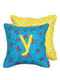 Letter Y Cotton Cushion Cover - 12 Inch - Pinklay