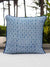Indigo Block Printed Cotton Cushion Cover - 12 Inch - Pinklay