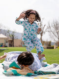 Dino Organic Cotton Top & Pyjama Set - Pinklay