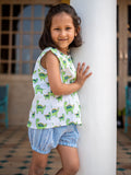 Dino Organic Cotton Top & Shorts Set - Pinklay