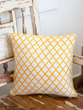 Dragonfly Block Printed Cotton Cushion Cover - 12 Inch - Pinklay