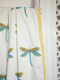Dragonfly Block Printed Muslin Dohar- Pinklay
