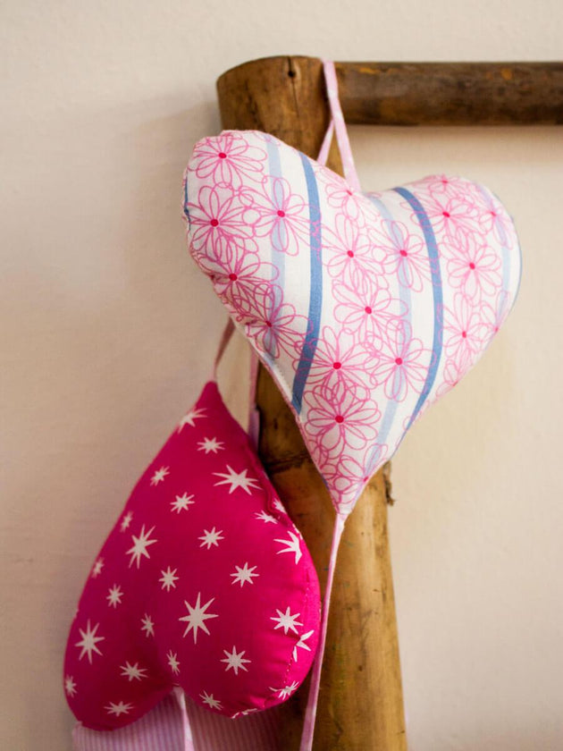 Five Heart Hanging Kids Room Decor - Pinklay