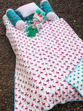 Flamingo Organic Cotton Quilt - Pinklay