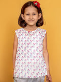 Spring Bloom Organic Cotton Top & Shorts Set - Pinklay