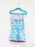 Blue Star Organic Cotton Jumpsuit with Pompoms - Pinklay