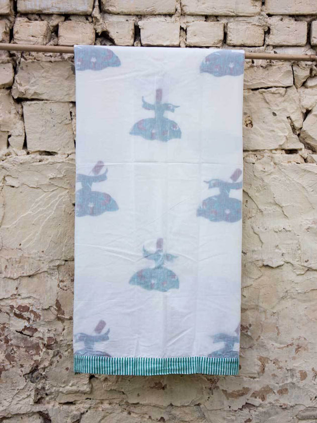 Mahtab Block Printed Muslin Dohar - Pinklay