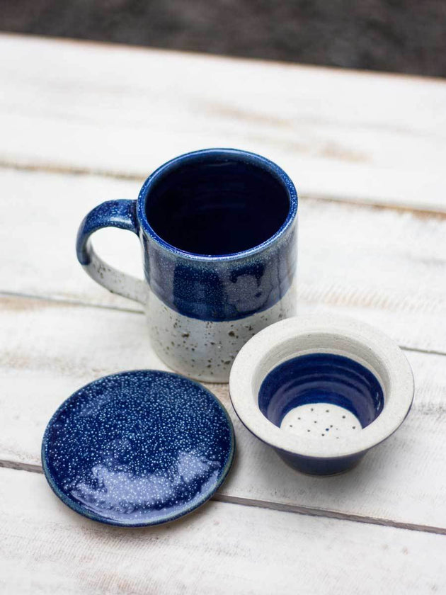 Midnight Hand-Thrown Ceramic Tea Set - Pinklay