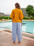 Mustard Cotton Slub Short Top - Pinklay