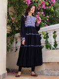 Noor Quilted Anarkali Jacket Dress - Pinklay