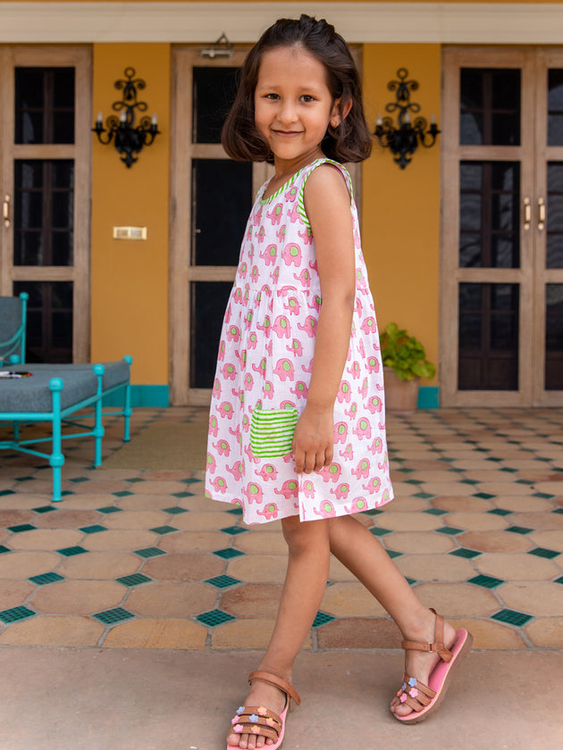 Appu Everyday Dress With Pocket - Pinklay