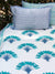 Palm Block Printed Cotton Bedsheet - Pinklay