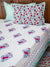 Pinar Block Printed Cotton Bedsheet - Pinklay