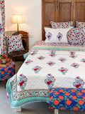 Pinar Block Printed Cotton Quilt - Pinklay