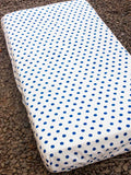 Polka Cotton Cot/Crib Fitted Sheet - Pinklay